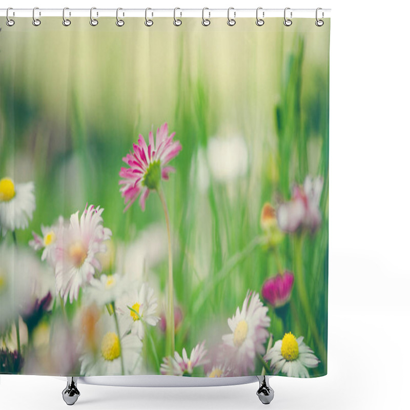 Personality  Spring Flowers Close Up/abstract Nature Background  Shower Curtains