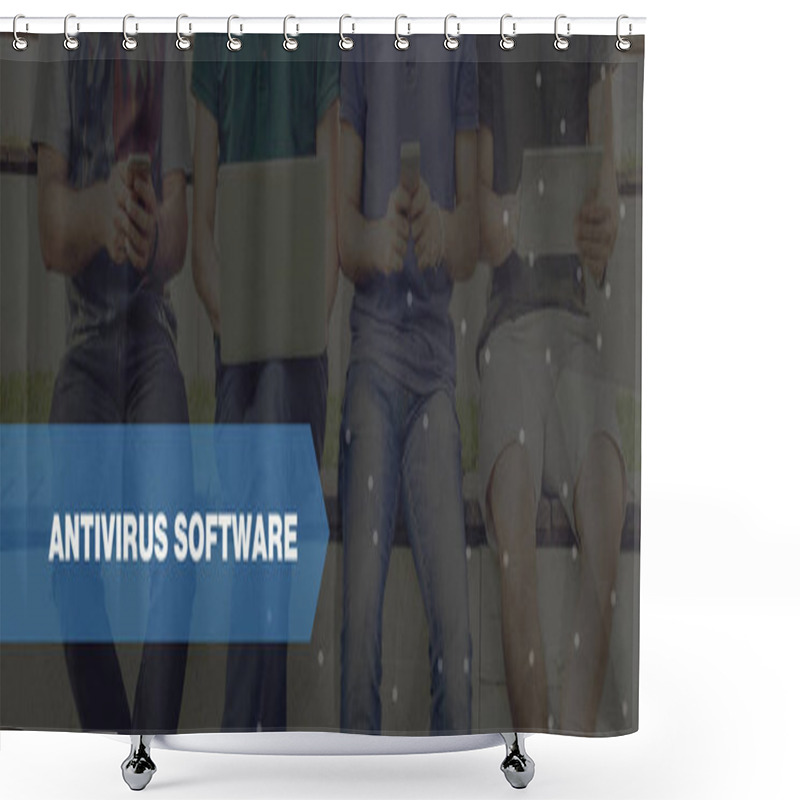 Personality  CONCEPT: ANTI VIRUS SOFTWARE Shower Curtains