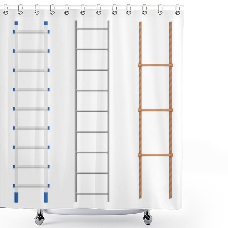 Personality  Set Ladders Shower Curtains