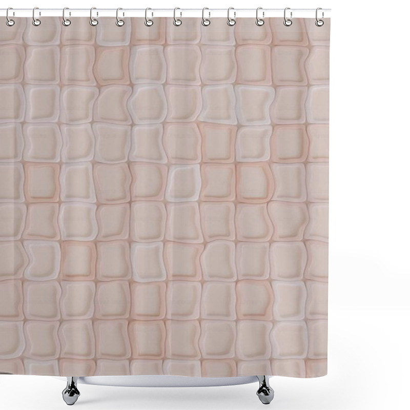 Personality  Abstract Textured Background In Soft Peach And White Tones. Shower Curtains