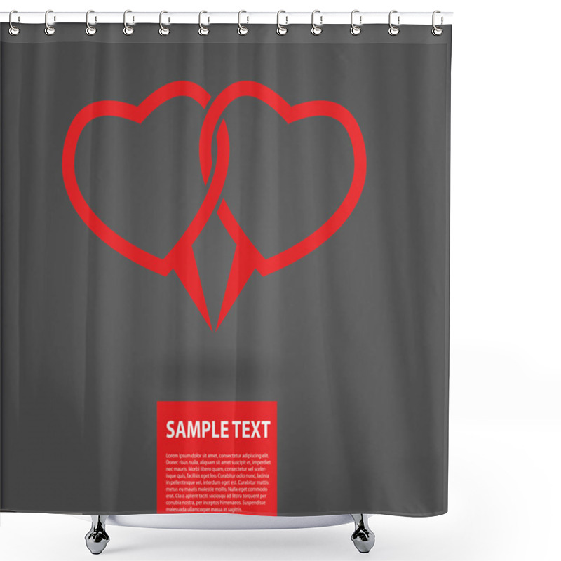 Personality  St. Valentine's Day Illustration Shower Curtains