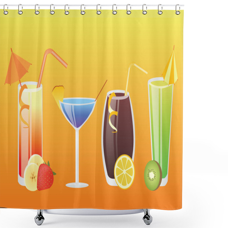 Personality  Drinks Shower Curtains