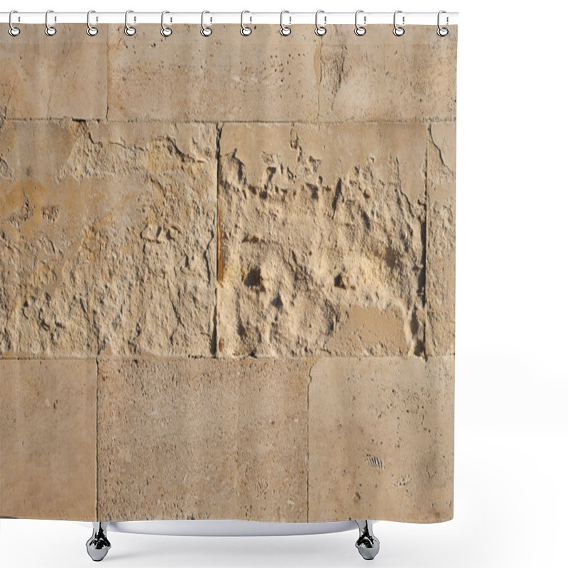 Personality  Stone Blocks Shower Curtains