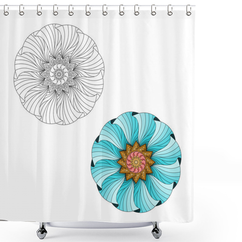 Personality  Mandala Vector, Mandala Art, Mandala Design, Mandala Pattern, Mandala Tattoo, Mandala Vector. Mandala Flower, Mandala Print, Isolated Mandala, Cute Mandala, Mandala Floral. Shower Curtains