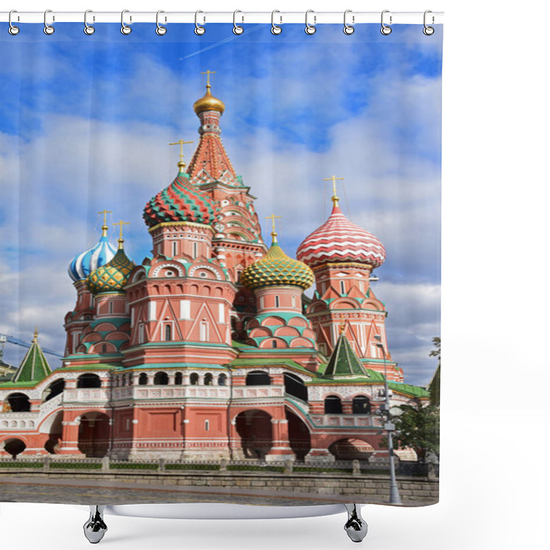 Personality  Pokrovsky Cathedral On Red Square Shower Curtains