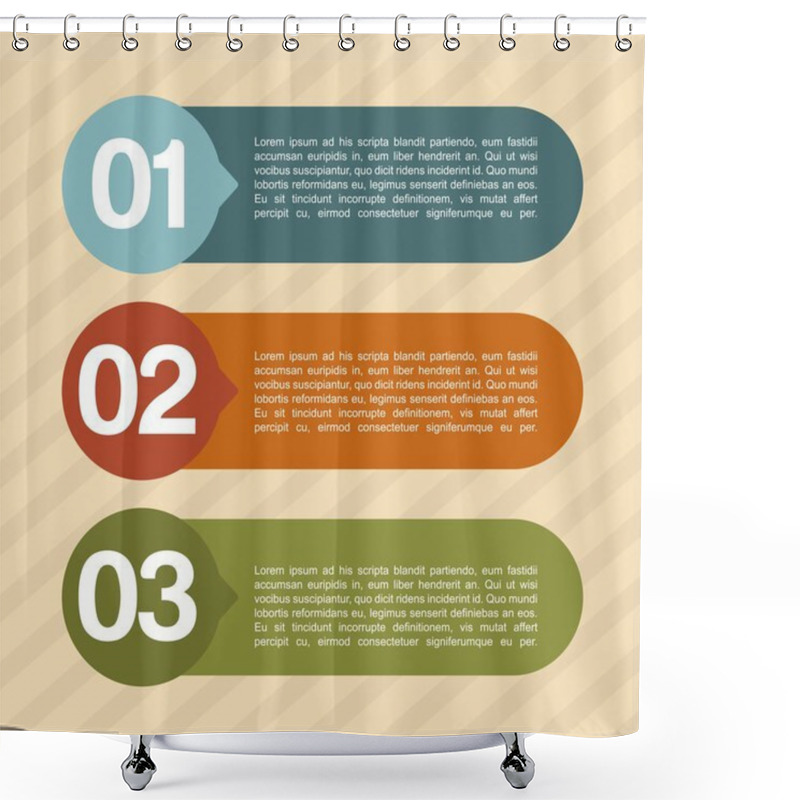 Personality  Numbers Design Shower Curtains