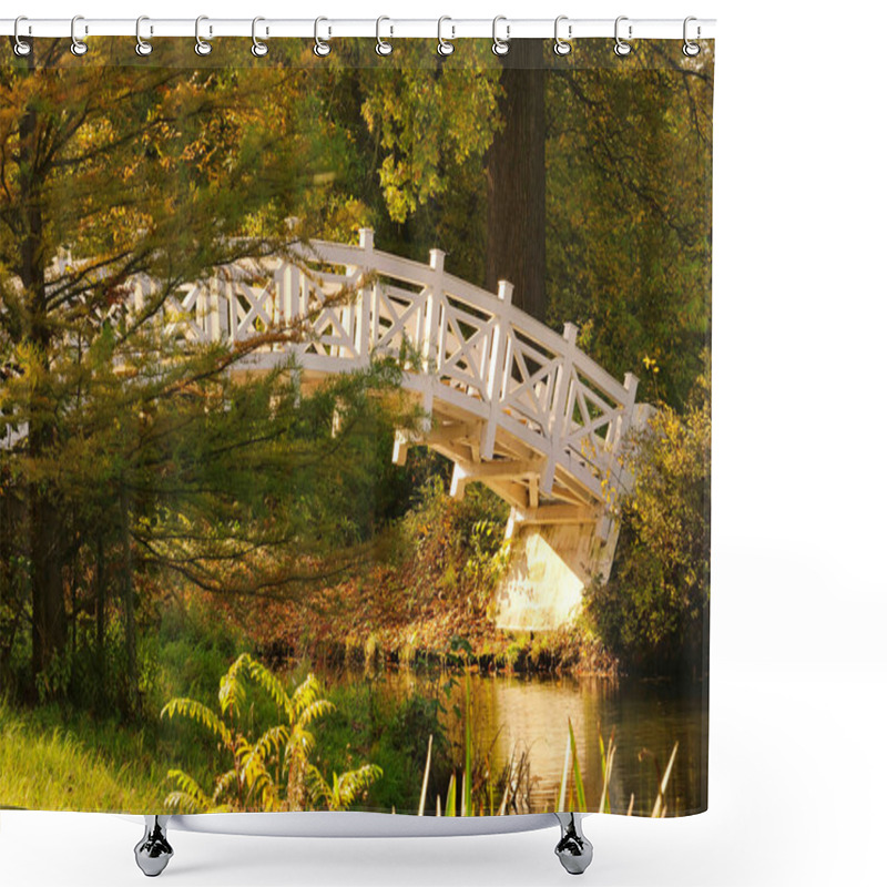 Personality  Woerlitzer Park Weisse Bruecke - English Grounds Of Woerlitz White Bridge 2 Shower Curtains