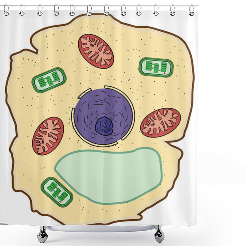 Personality  Scheme Of Cell Shower Curtains