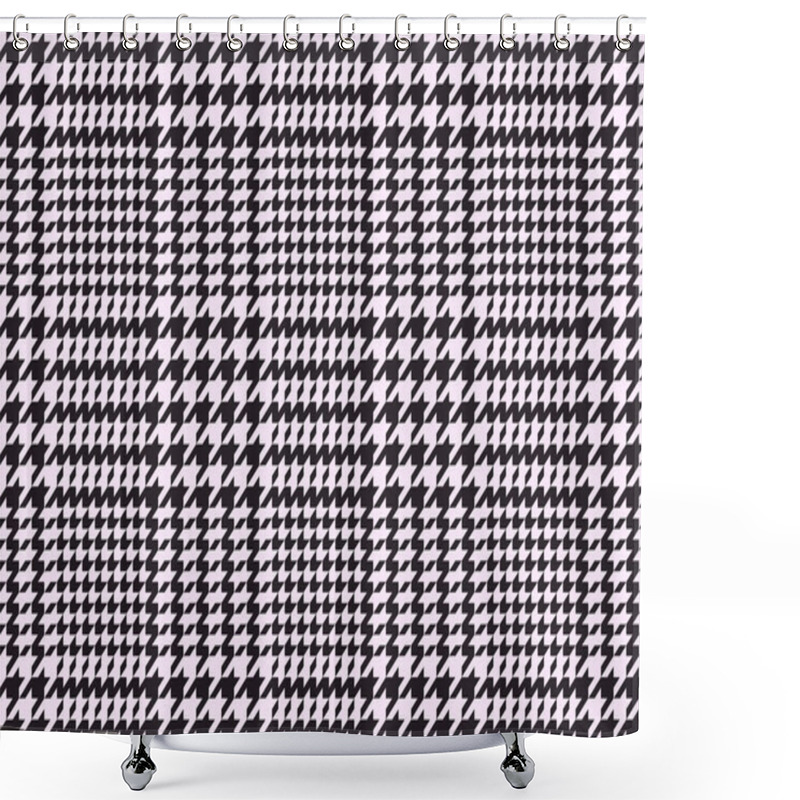 Personality  Houndstooth Vector Pattern Shower Curtains