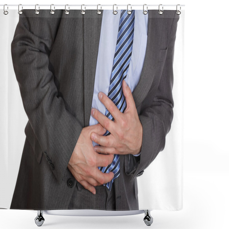 Personality  Stomach Ache Shower Curtains