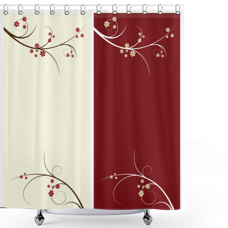 Personality  Floral Background Shower Curtains