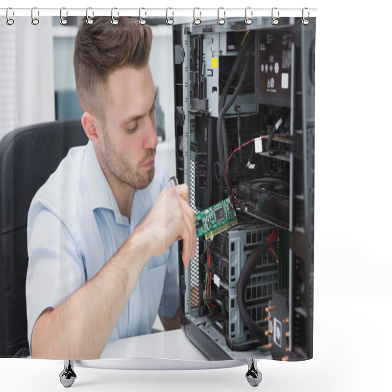 Personality  It Professional Fixing Computer Problem Shower Curtains