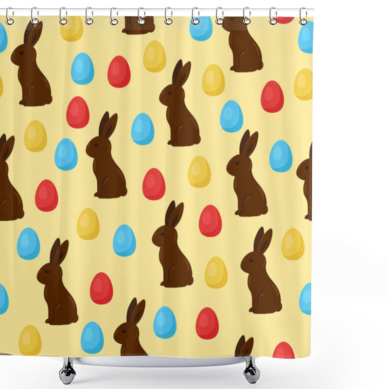 Personality  Easter Seamless Vector Pattern Shower Curtains