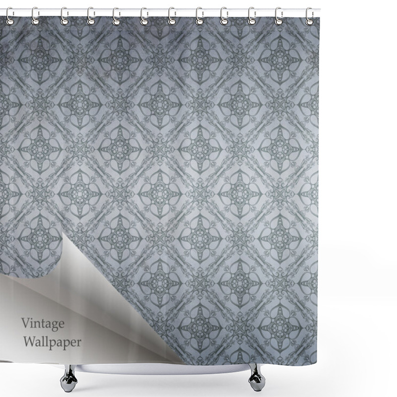 Personality  Vector Abstract Retro Pattern Shower Curtains