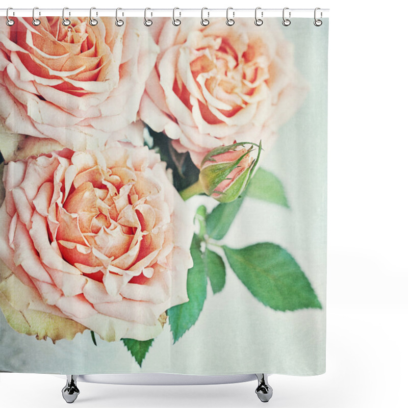 Personality  Pink Rose Shower Curtains