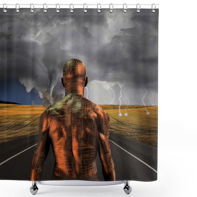 Personality  Tin Man Shower Curtains