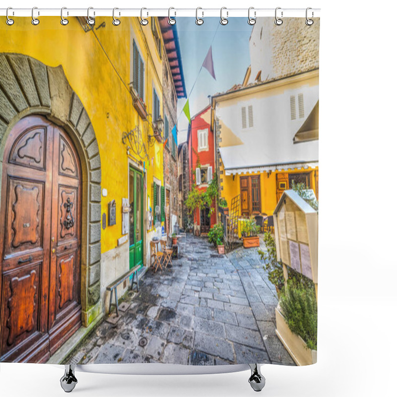 Personality  Picturesque Square In Montecatini Shower Curtains