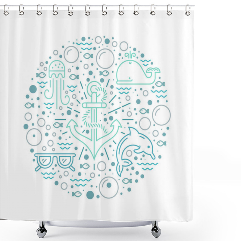 Personality  Underwater World Set Shower Curtains