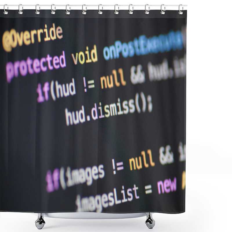 Personality  Java Android Source Code Shower Curtains