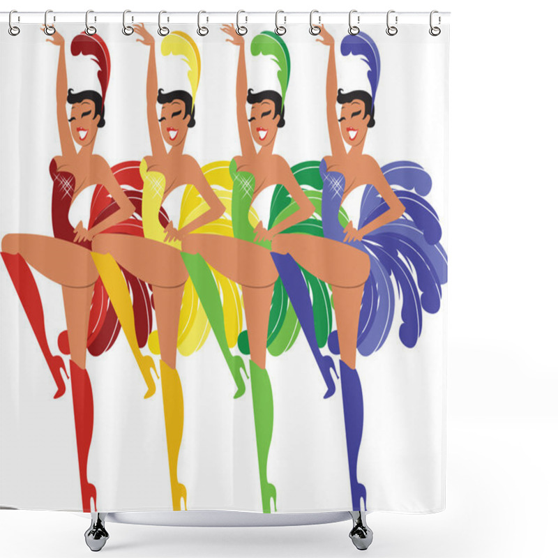 Personality  Showgirls Shower Curtains