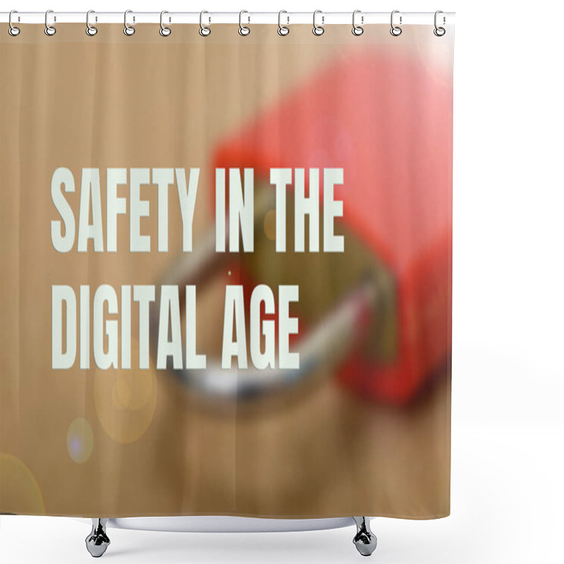 Personality  Cybersecurity Measures For Safe And Secure Digital Environments Shower Curtains