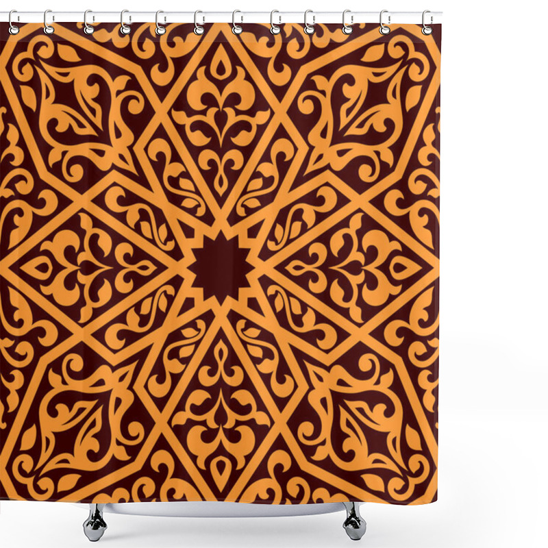 Personality  Arabian Seamless Tile Pattern Shower Curtains