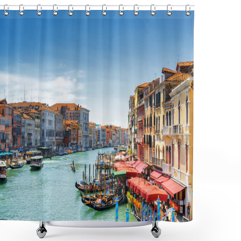 Personality  View Of The Grand Canal From The Rialto Bridge. Venice, Italy Shower Curtains