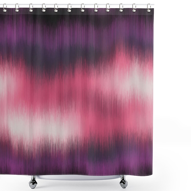 Personality  Soft Blurry Ikat Gradient Ombre Seamless Pattern Shower Curtains