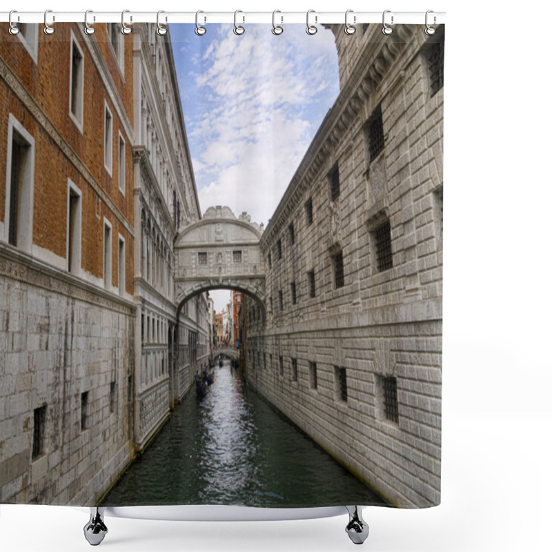 Personality  The Bridge Of Sighs Between The Doges Palace An The State Prison In Venice Italy Shower Curtains