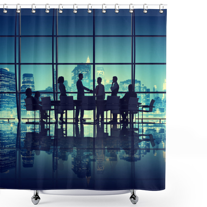 Personality  Business Meeting In Office Shower Curtains