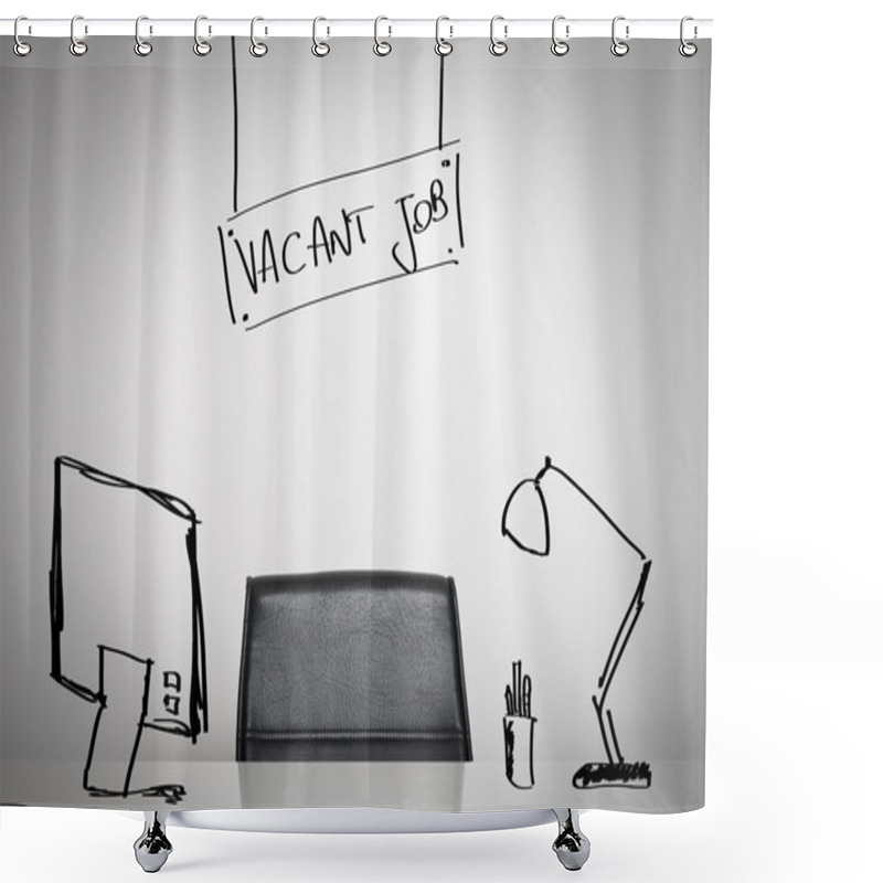 Personality  Vacant Job Shower Curtains