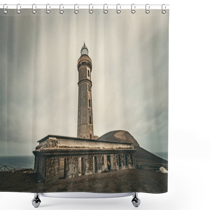 Personality  Faro De Punta De Capelinhos, Isla De Fayal, Azores, Portugal Shower Curtains