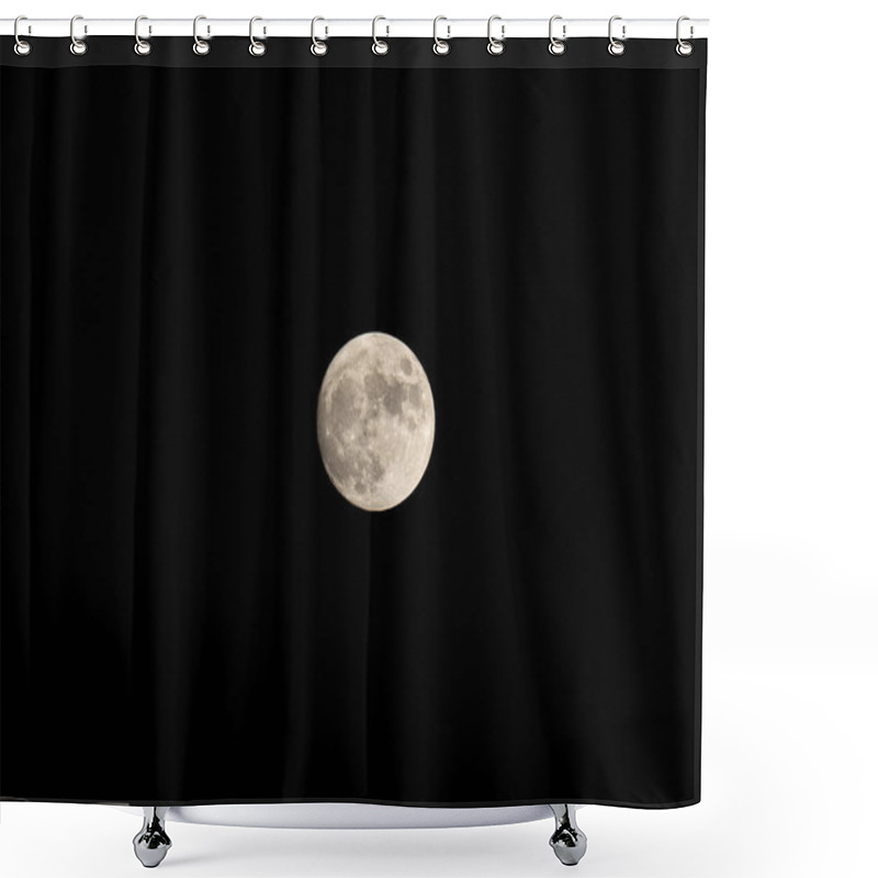 Personality  The Full Moon In The Night Sky Shower Curtains