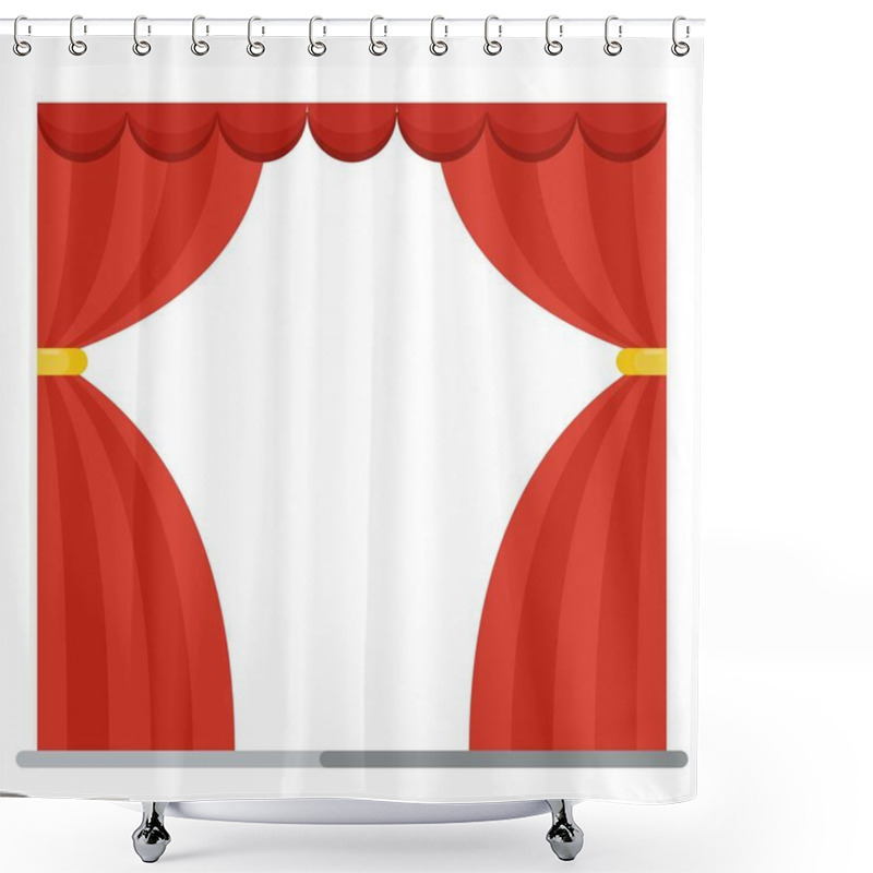 Personality  Red Theater Curtain Shower Curtains