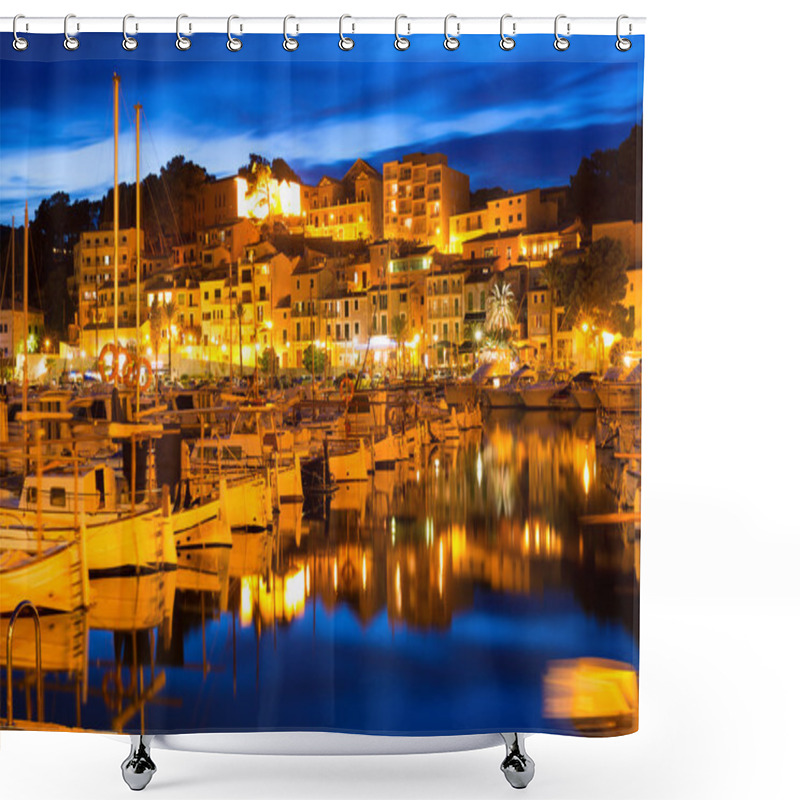 Personality  Port De Soller Sunset In Majorca At Balearic Island Shower Curtains