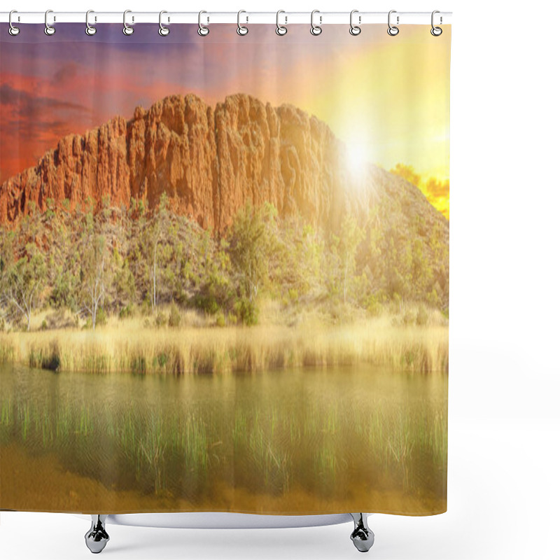 Personality  Glen Helen Gorge At Sunset Shower Curtains