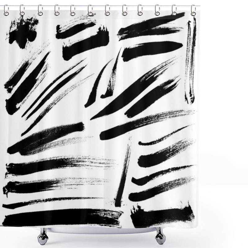 Personality  Brush Strokes Shower Curtains