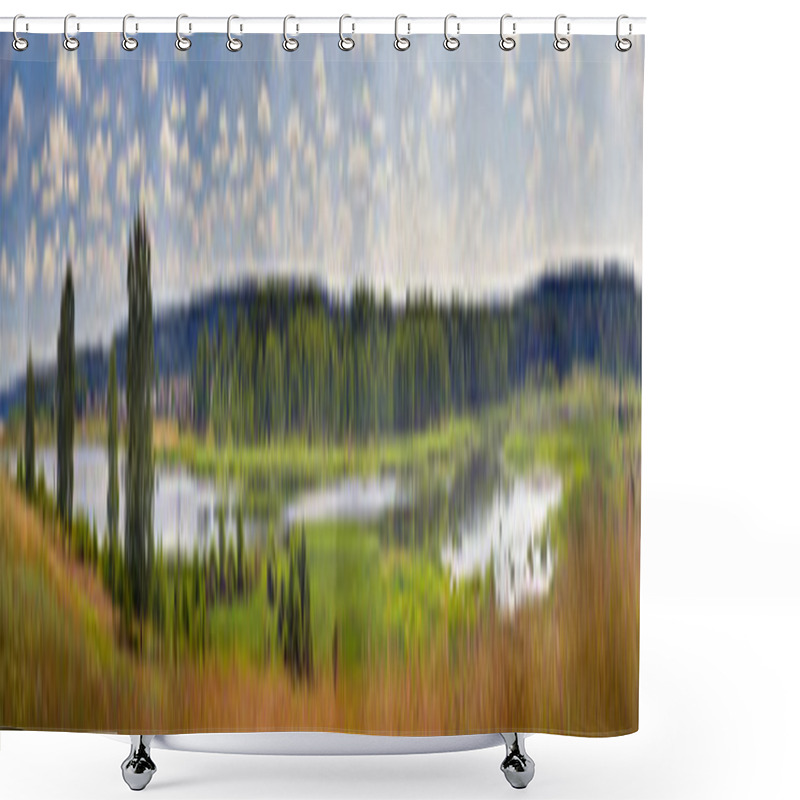 Personality  Summer Panorama Shower Curtains