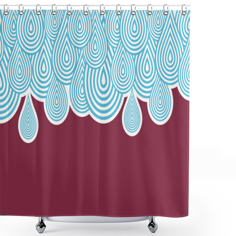 Personality  Rain Texture Background Shower Curtains