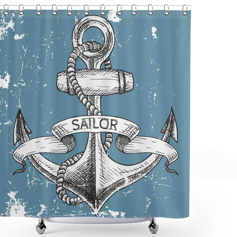 Personality  Items On The Marine Theme. Shower Curtains