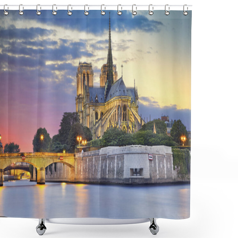 Personality  Notre Dame Cathedral, Paris. Shower Curtains