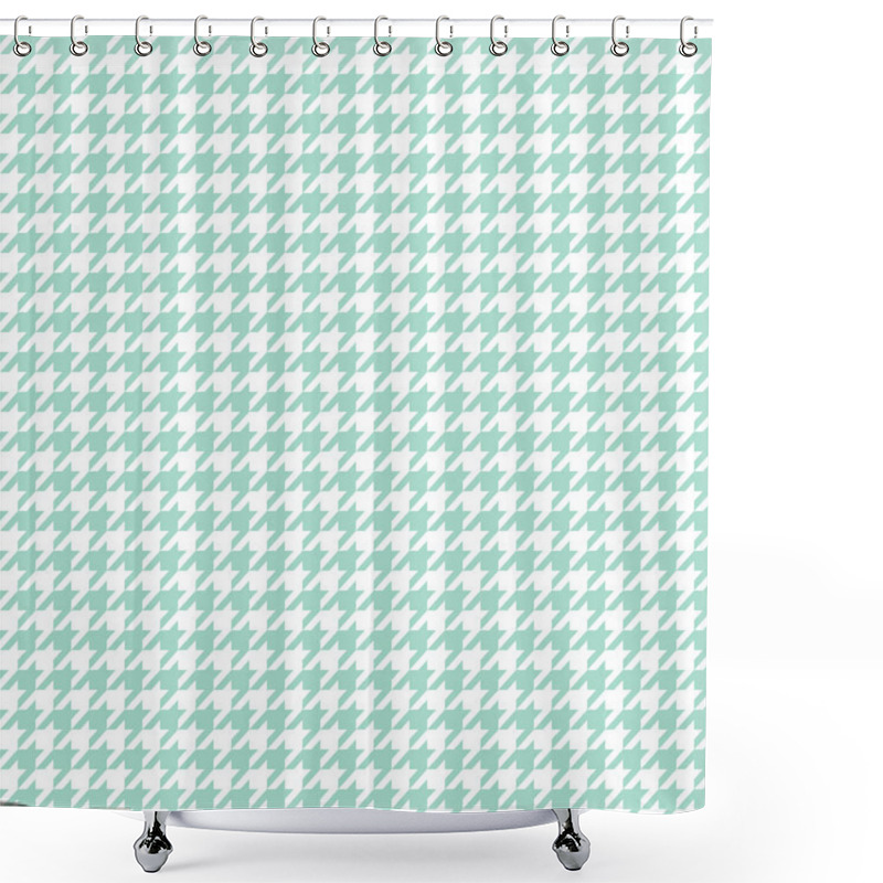 Personality  Seamless Houndstooth Pattern. Vector Image. Shower Curtains