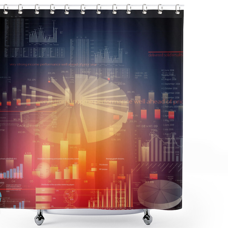 Personality  Marketing High Tech Background Shower Curtains