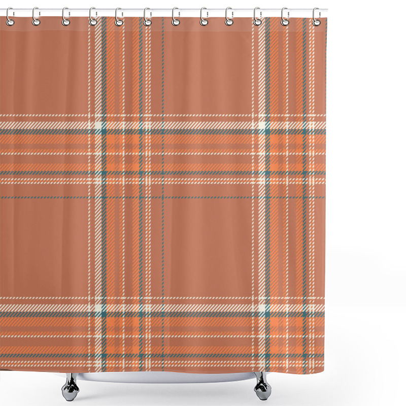 Personality  Plaid Seamless Pattern. Check Fabric Texture. Vector Textile Print Design. Shower Curtains