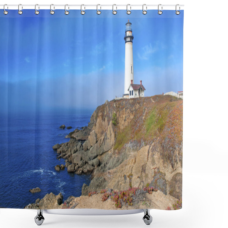 Personality  Lighthouse On The Big Sur Coast, California, USA Shower Curtains