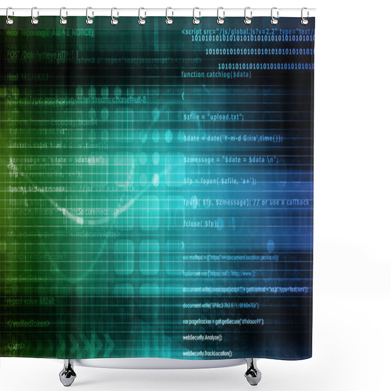 Personality  Open Source Technology Shower Curtains