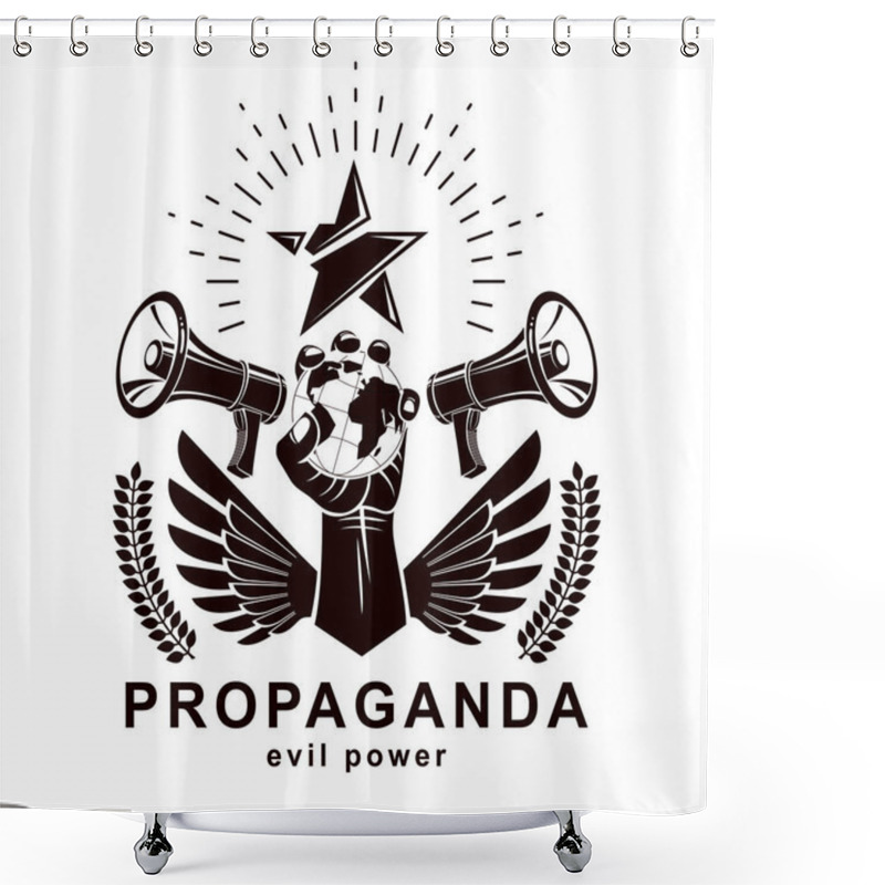 Personality  Propaganda As Political Agitation Shower Curtains