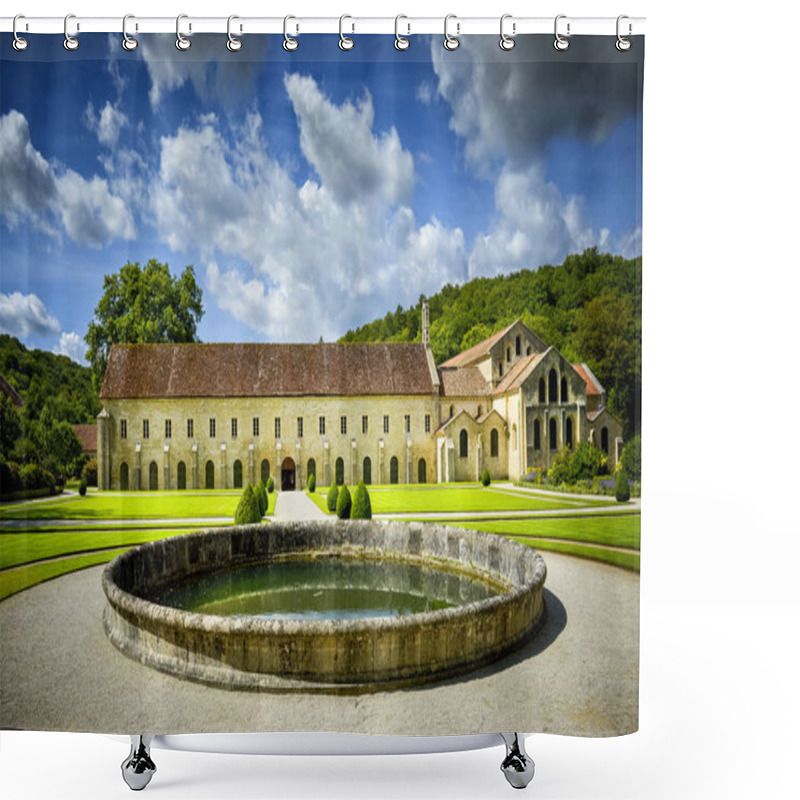 Personality  Abbey Of Fontenay, Burgundy, France. Shower Curtains