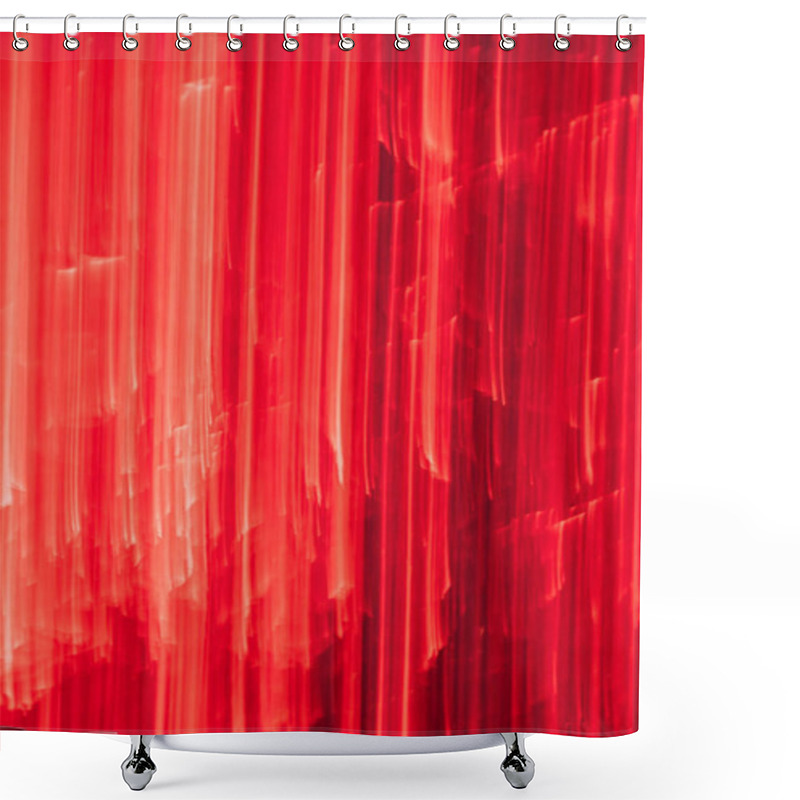 Personality  Beautiful Bright Red Vertical Stripes, Abstract Background Shower Curtains