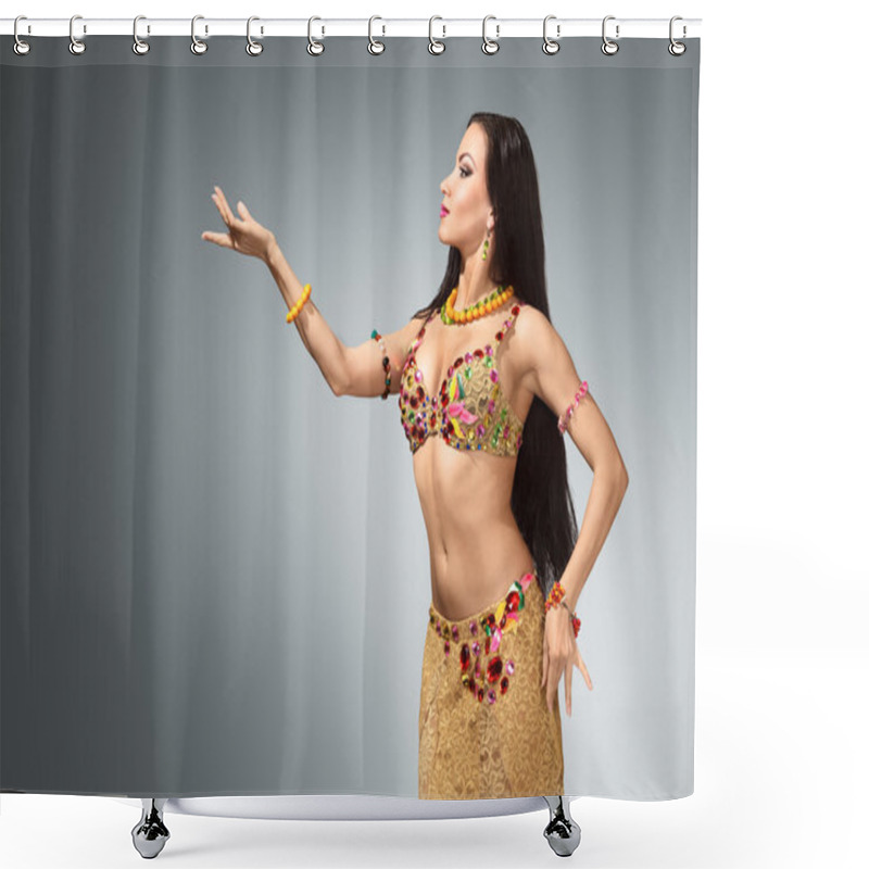 Personality  Beautiful Belly Dancer Woman Shower Curtains